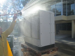 Protection from spraying water