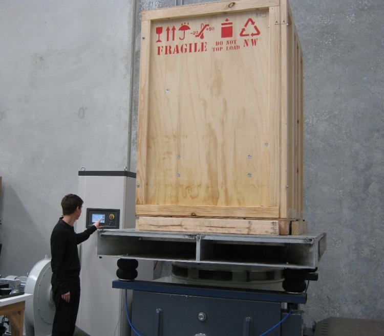 Person testing Vibration & Shock 